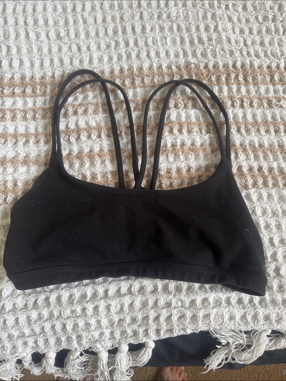 lululemon athletica Black Double-Strap Sports Bra